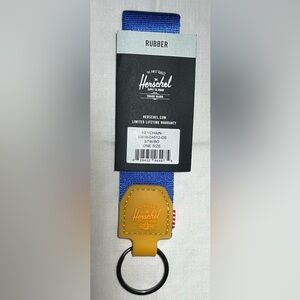 Herschel Keychain Loop with Rubber Logo.